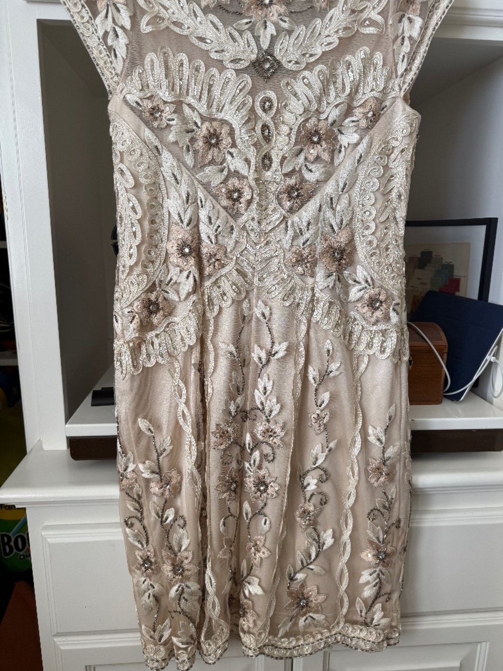 Sue Wong champagne size 10